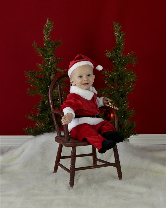 Holiday Red Fabric Backdrop