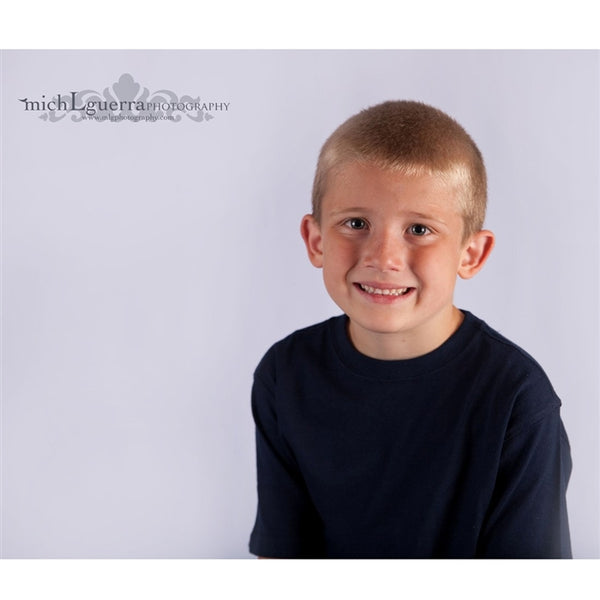 child portrait on white backdrop