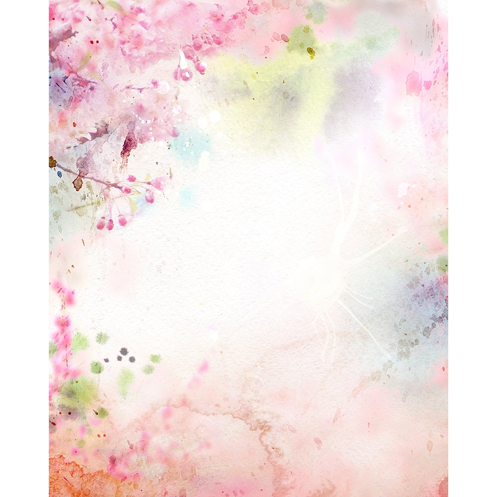 5ft x 7ft retailer Vinyl Photography Backdrop / Watercolor EASTER Pastels Multicolor