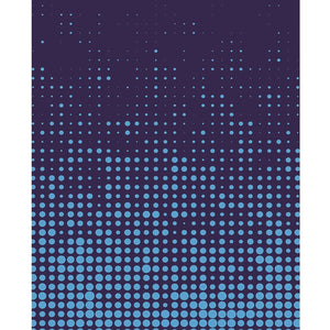 Dark Blue Halftone Printed Backdrop