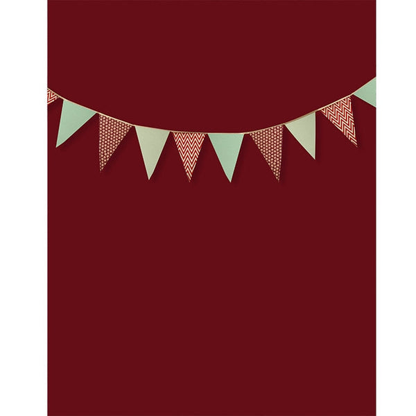 Chistmas Bunting Printed Backdrop