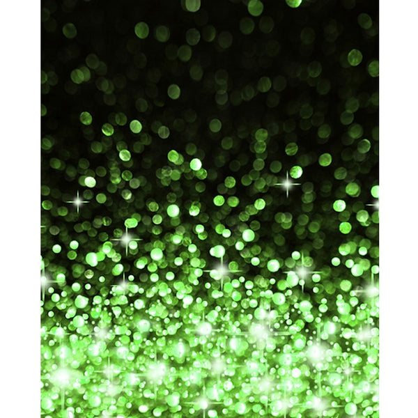 Emerald Bokeh Printed Backdrop