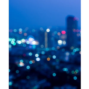 City Life Bokeh Printed Backdrop