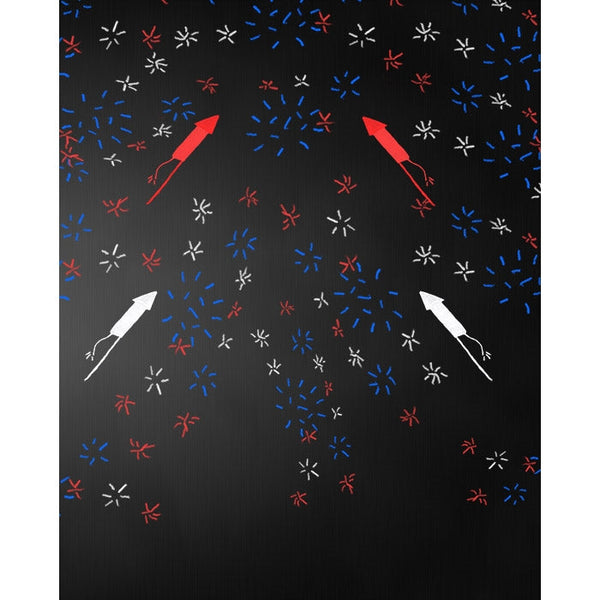 4th of July Chalkboard Printed Backdrop