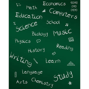 Classes Chalkboard Printed Backdrop