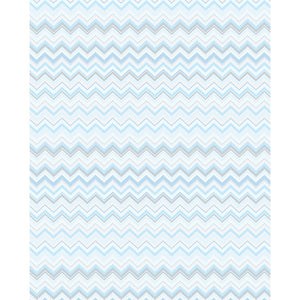 Ocean Blue Chevron Printed Backdrop