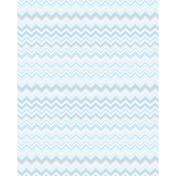 Ocean Blue Chevron Printed Backdrop