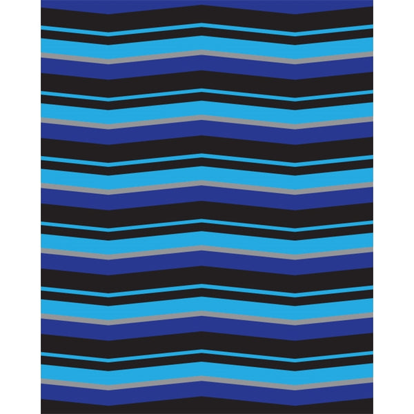 Deep Blue & Aqua Chevron Printed Backdrop