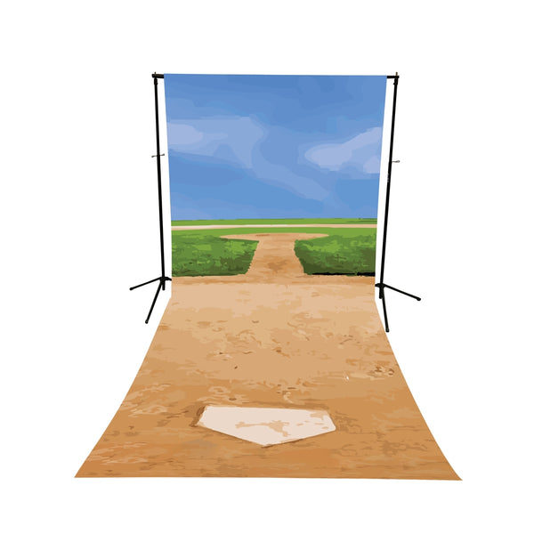 Home Plate All-in-One Printed Backdrop