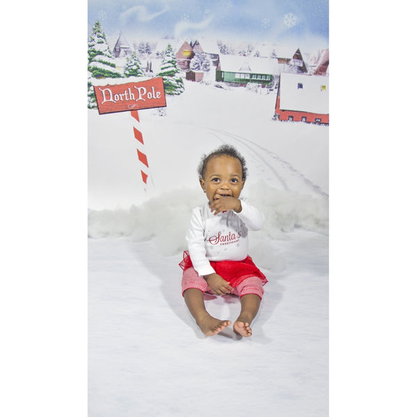 North Pole Floor Extended Printed Backdrop