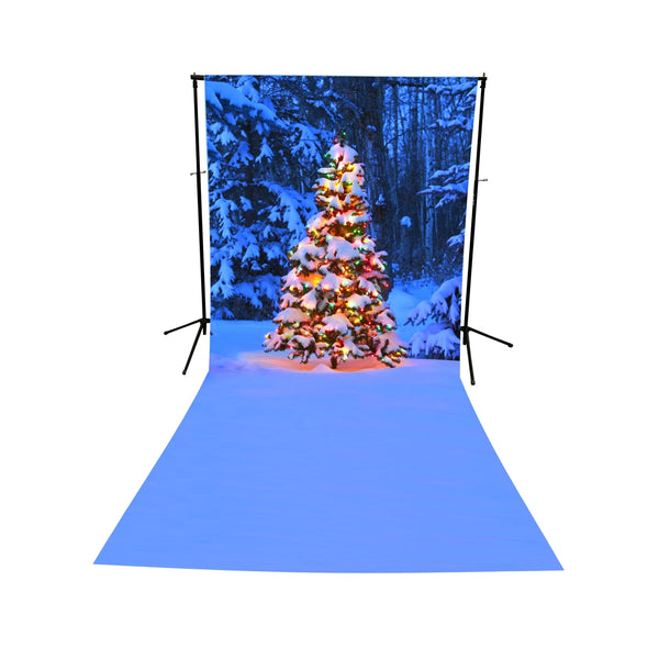 Christmas in the Forest Extended Printed Backdrop