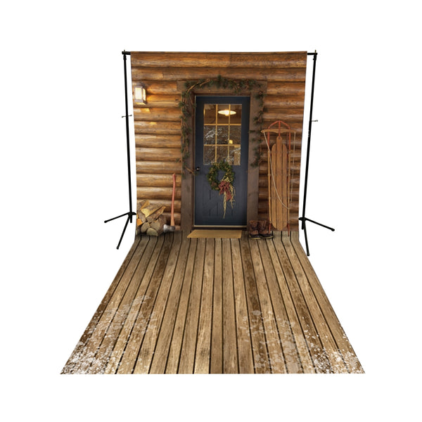 Santafts Cabin Floor Extended Printed Backdrop