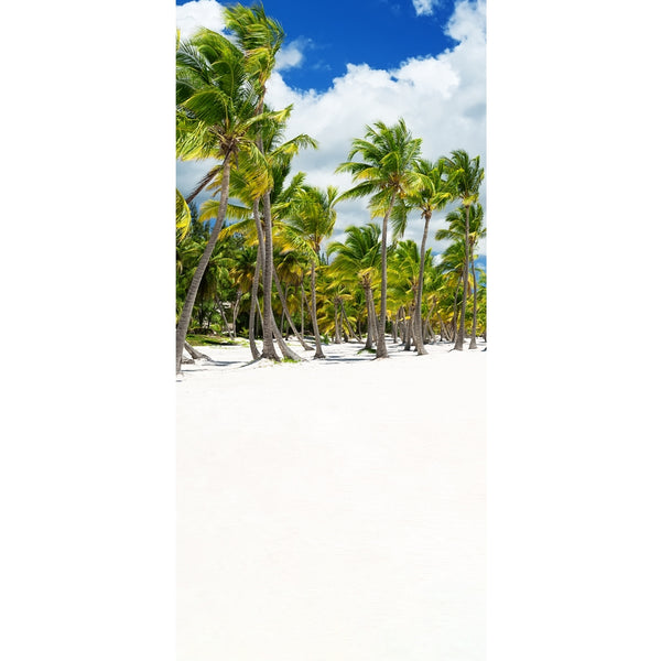 Coconut Palm Trees Floor Extended Printed Backdrop