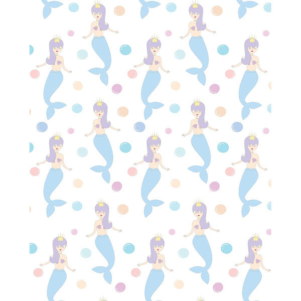 Mermaid Pattern Printed Backdrop