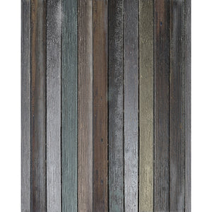 Shades of Teal Wood Floordrop