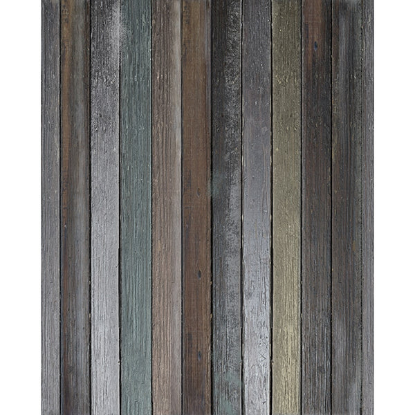 Shades of Teal Wood Floordrop