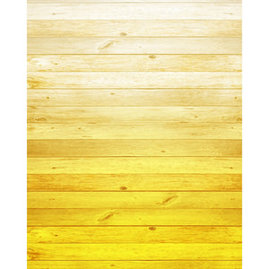 Sunflower Yellow Ombre Wood Planks