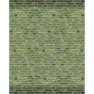 Emerald Brick Printed Backdrop