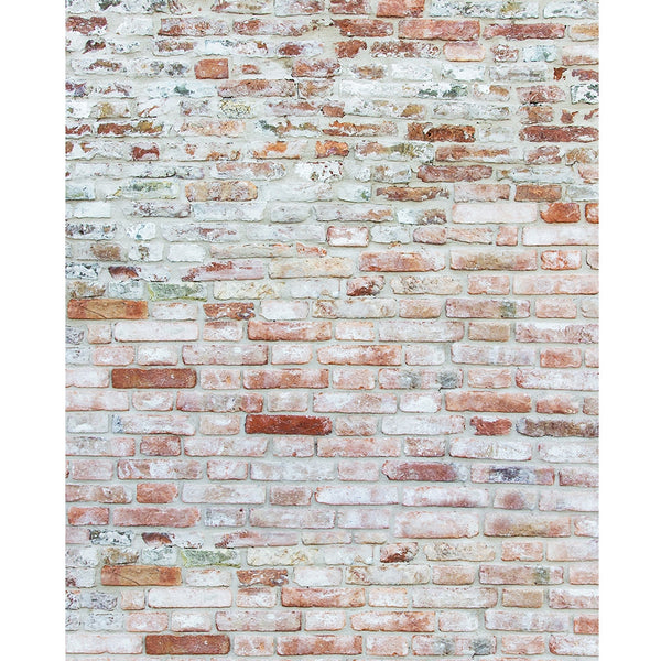 Whitewash Brick Printed Backdrop