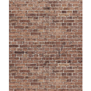 Faded Red Brick Printed Backdrop