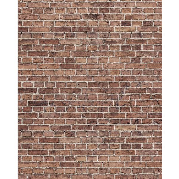 Faded Red Brick Printed Backdrop