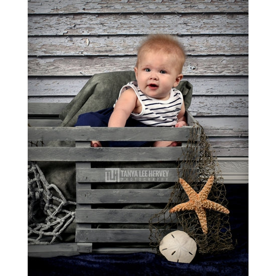 Weathered Wood Printed Backdrop