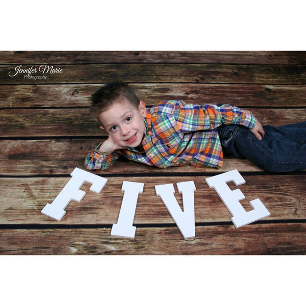 Worn Planks Printed Backdrop