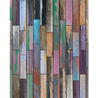 Multicolor wood plank backdrop