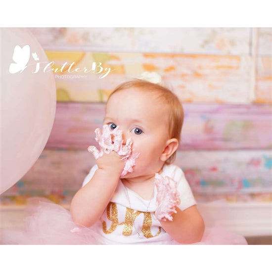 Classic Floral Planks Floor Photo Backdrop