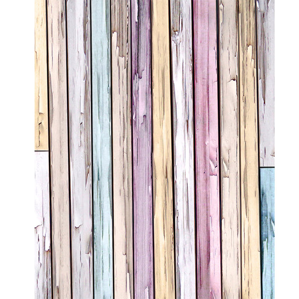 Pastel Painted Planks