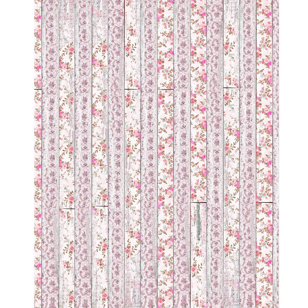 Pink Floral Planks