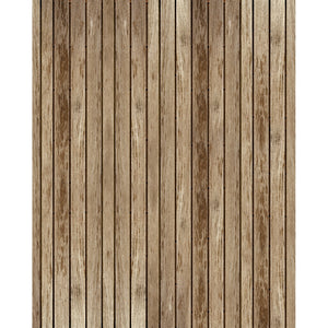 Rustic Cabin Planks Printed Backdrop