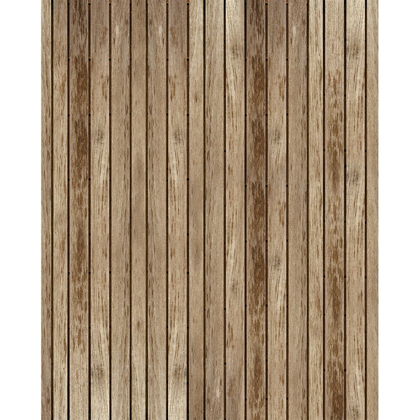 Rustic Cabin Planks Printed Backdrop