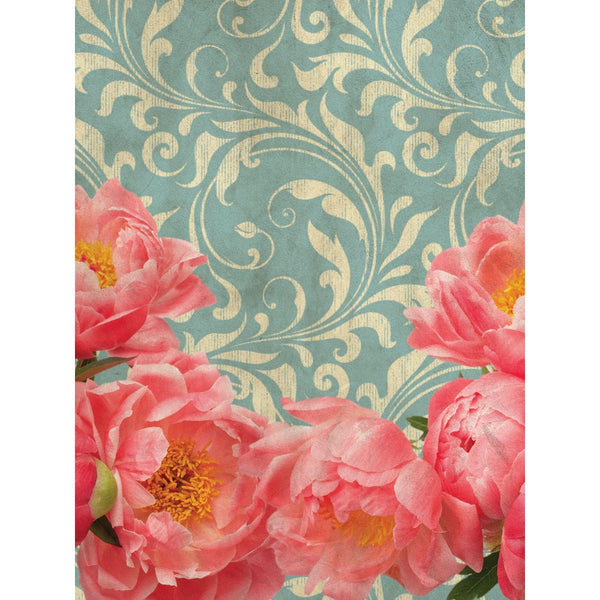 Pink Flower Printed Backdrop