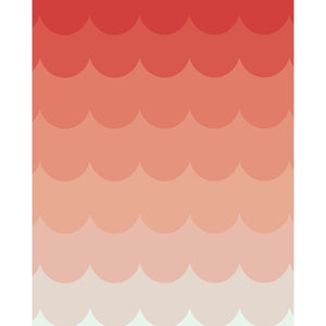 Strawberry Ombre Printed Backdrop