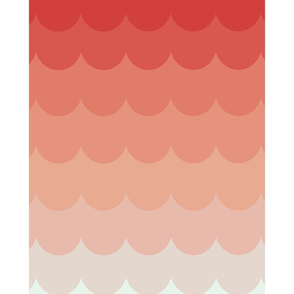 Strawberry Ombre Printed Backdrop