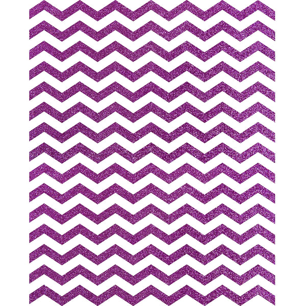 Magenta Glitter Chevron Printed Backdrop