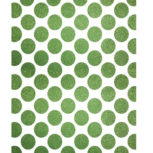 Lime Green Polka Dots Printed Backdrop