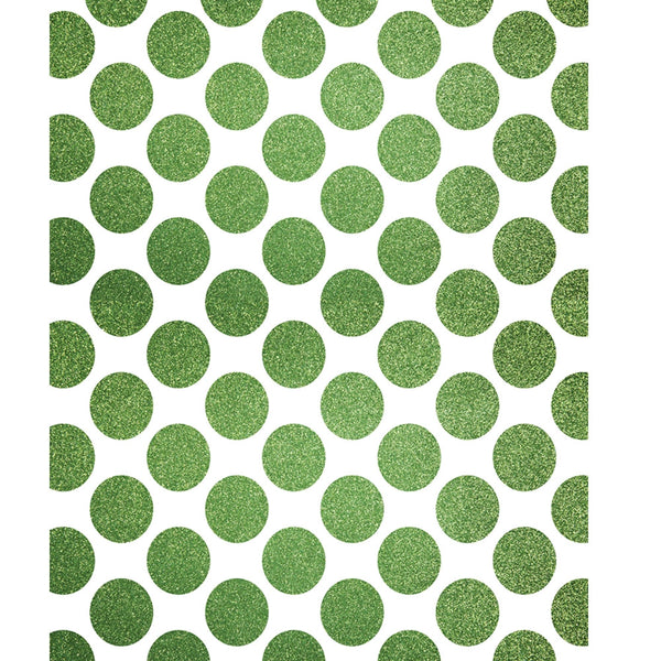 Lime Green Polka Dots Printed Backdrop