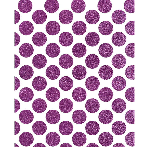 Magenta Glitter Polka Dot Printed Backdrop