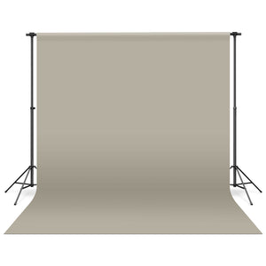 Gray Fabric Backdrop hanging on backdrop stands