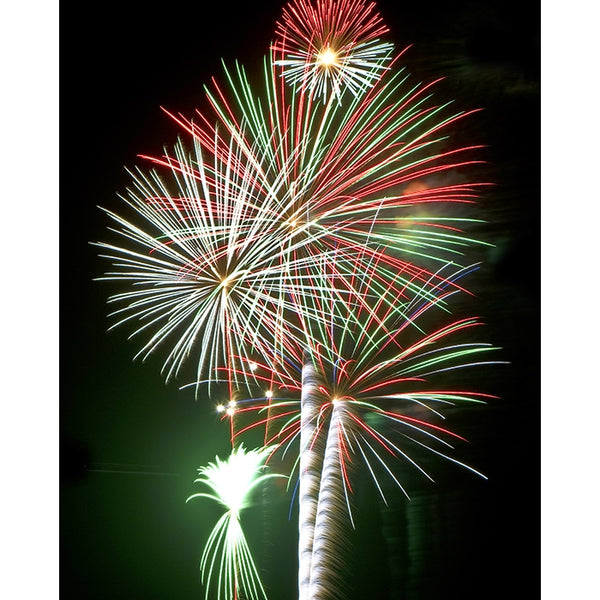 Streaming Fireworks Printed Backdrop