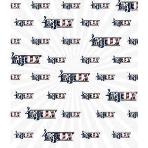 4th of July Printed Backdrop