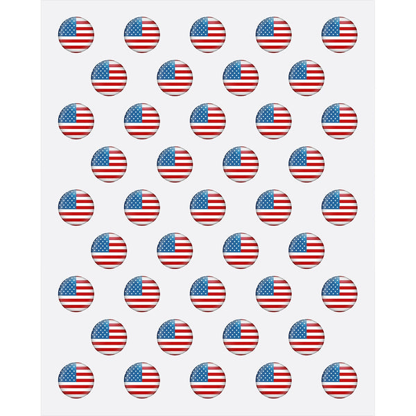 American Flag Pins Printed Backdrop