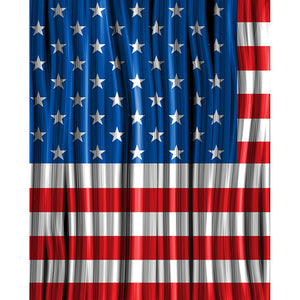 Waving Flag Curtains Printed Backdrop