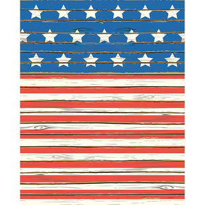 Stars & Stripes Planks Printed Backdrop