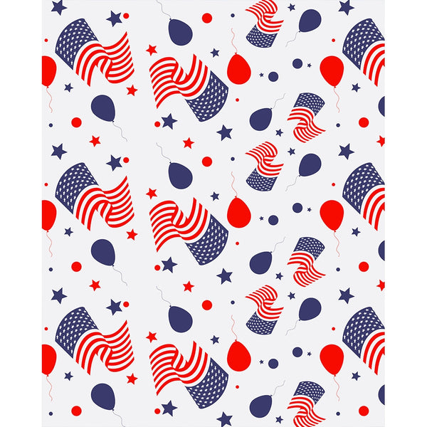 American Flag Pins Printed Backdrop