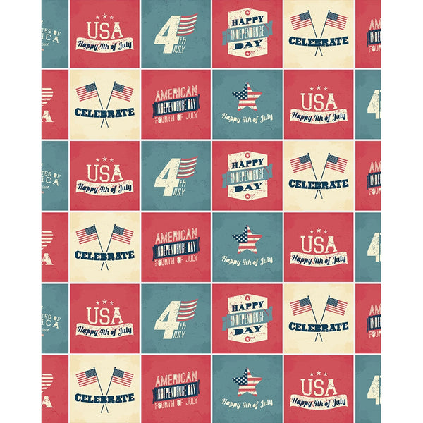 Happy Independence Day Printed Backdrop