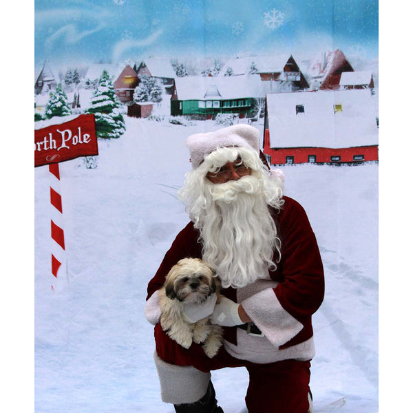 North Pole Floor Extended Printed Backdrop