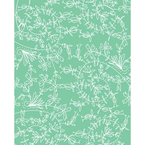 Teal Drawings Printed Backdrop